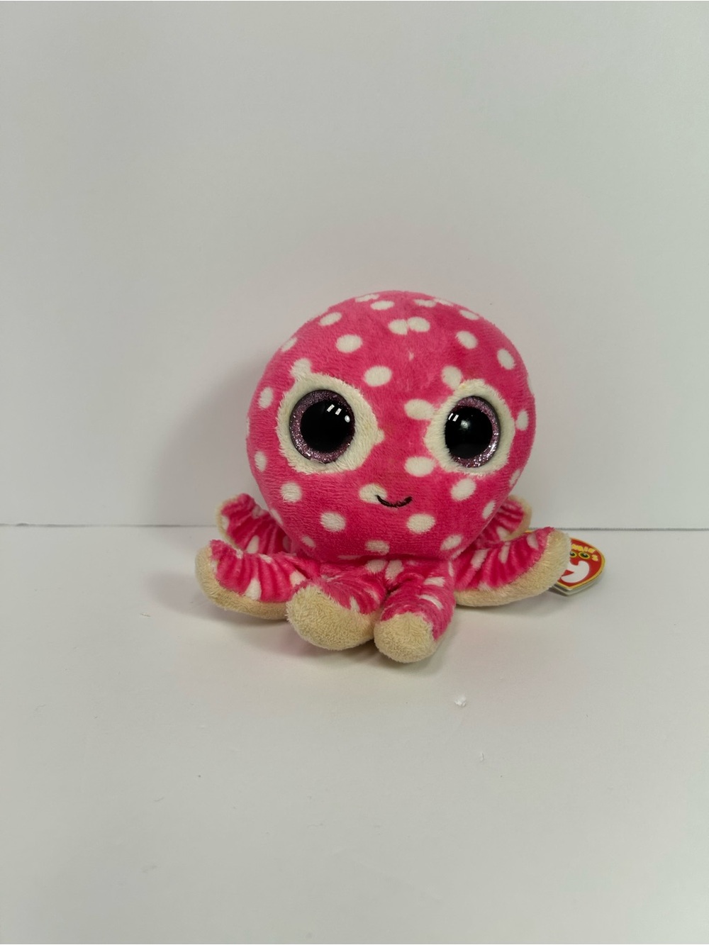 Ty Pink Polka Dot Octopus Plush